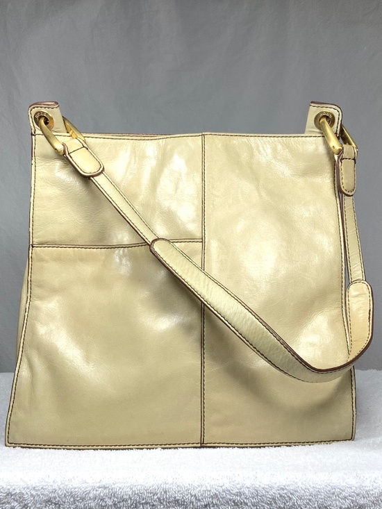 HOBO Handbags - HOBO Beige Leather Shoulder Bag